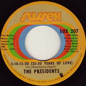 5-10-15-20-25-30 years of love by the Presidents