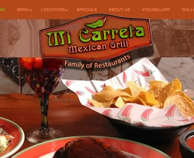 Mexican Restaurant Chain Web Design