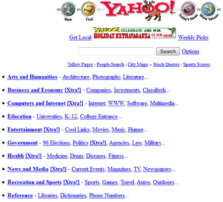 Yahoo in 1996