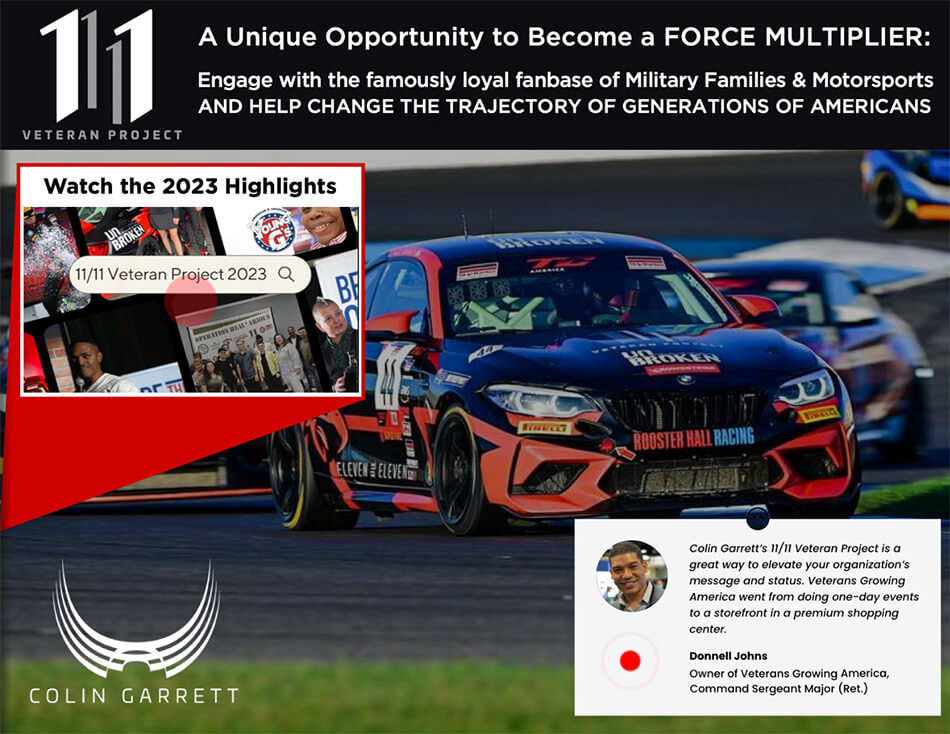 pitch deck cover for 11/11 Veteran Project